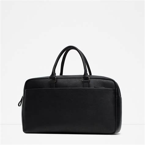 zara leather duffle bag|zara men's totes and duffel.